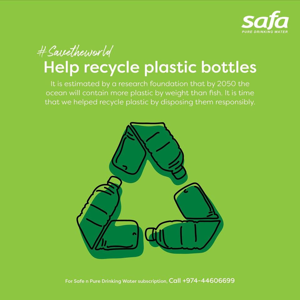 safawaterqa's tweet photo. Help recycle@plastic and reduce plastic pollution. Let’s make sure that we care enough so that our future generations can live here happily everafter @safawaterqa #safawater #helprecycling #natureneedshealing #safaispure #safaissafe #5gallonwater #dohaqatar #qatar https://t.co/rsPHLz0A23