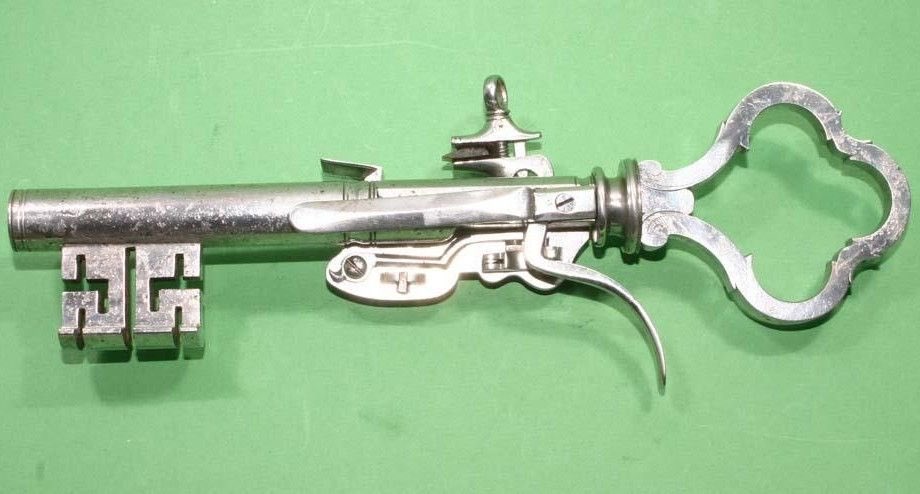 And also one of the weirdest. The key gun, used by prison guards , in Jails.  https://www.thefirearmblog.com/blog/2011/07/05/key-guns/