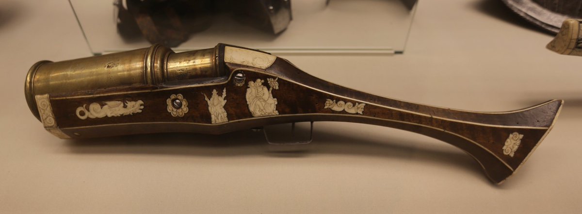 At the other end of the spectrum, I give you the Hand Mortar. Ancestor of grenade launcher. First ones from as early as 16th century, highly unreliable but what a nice design tho https://en.wikipedia.org/wiki/Hand...