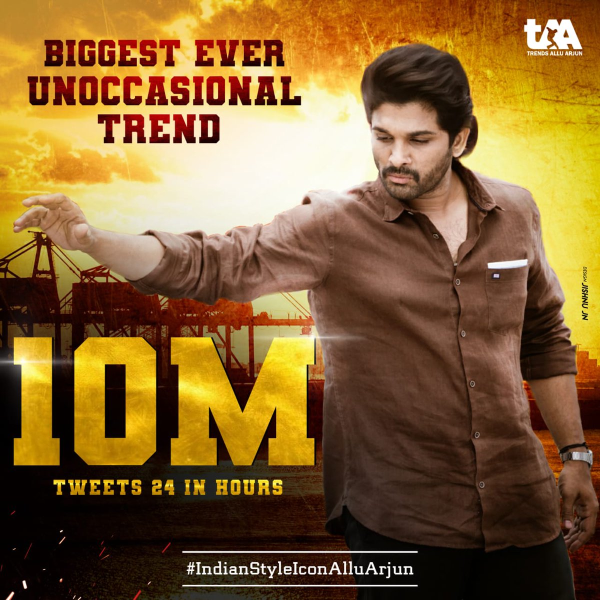 Trends Allu Arjun ™ (@trendsalluarjun) on Twitter photo Biggest Ever Unoccasional Trend #IndianStyleIconAlluArjun Completed "1 CRORE TWEETS IN 24 HOURS" 🔥🔥
STYLISH STAR FANS MASS RAMPAGE 🔥🔥
<a href="/alluarjun/">Allu Arjun</a> #Pushpa Biggest Ever Unoccasional Trend #IndianStyleIconAlluArjun Completed "1 CRORE TWEETS IN 24 HOURS" 🔥🔥
STYLISH STAR FANS MASS RAMPAGE 🔥🔥
<a href="/alluarjun/">Allu Arjun</a> #Pushpa