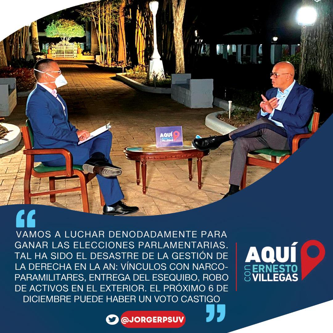 mippci_ven's tweet photo. 🗣️VP de Comunicación, Turismo y Cultura, @jorgerpsuv; durante entrevista @AquiConErnesto. 
Es esencial que los venezolanos recuperen este #6Dic la Asamblea Nacional para ponerla otra vez al servicio del país.
#UnidadPatriotaParaVencer https://t.co/3tNWMCxbY3