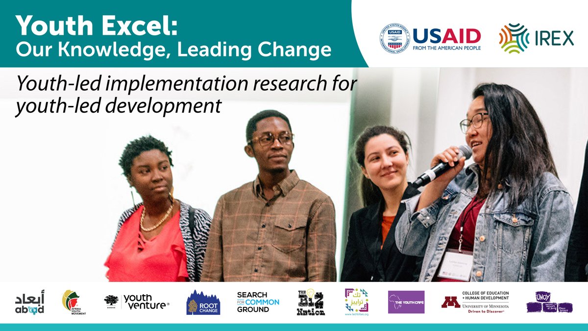 TheYouthCafe's tweet photo. @USAID has selected @irexintl and our consortium to implement Youth Excel, a five-year award to drive local development and strengthen youth networks by shifting decision-making power to youth
https://t.co/TULt4znk5c
#YouthEngagement #YouthLedDevelopment https://t.co/KTbkuFUbDV