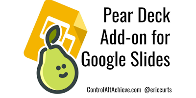 ericcurts's tweet photo. Supercharge Google Slides with Pear Deck Add-on https://t.co/0pdpafM4Rb #GSuiteEDU
#ControlAltAchieve https://t.co/kFaRvSS6yW