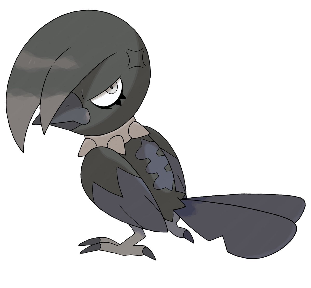 fakemanss_'s tweet photo. Ravenge, a Normal/Flying type and its Ghost/Flying type evolutions, Miseraven and Ravenoir. This line is based on ravens, magpies, emo phases, hamlet, and the raven poem. To learn more about this line, check out my Instagram! #Pokemon #PokemonSwordandShield #fakemon #art https://t.co/eO8nZASxsU