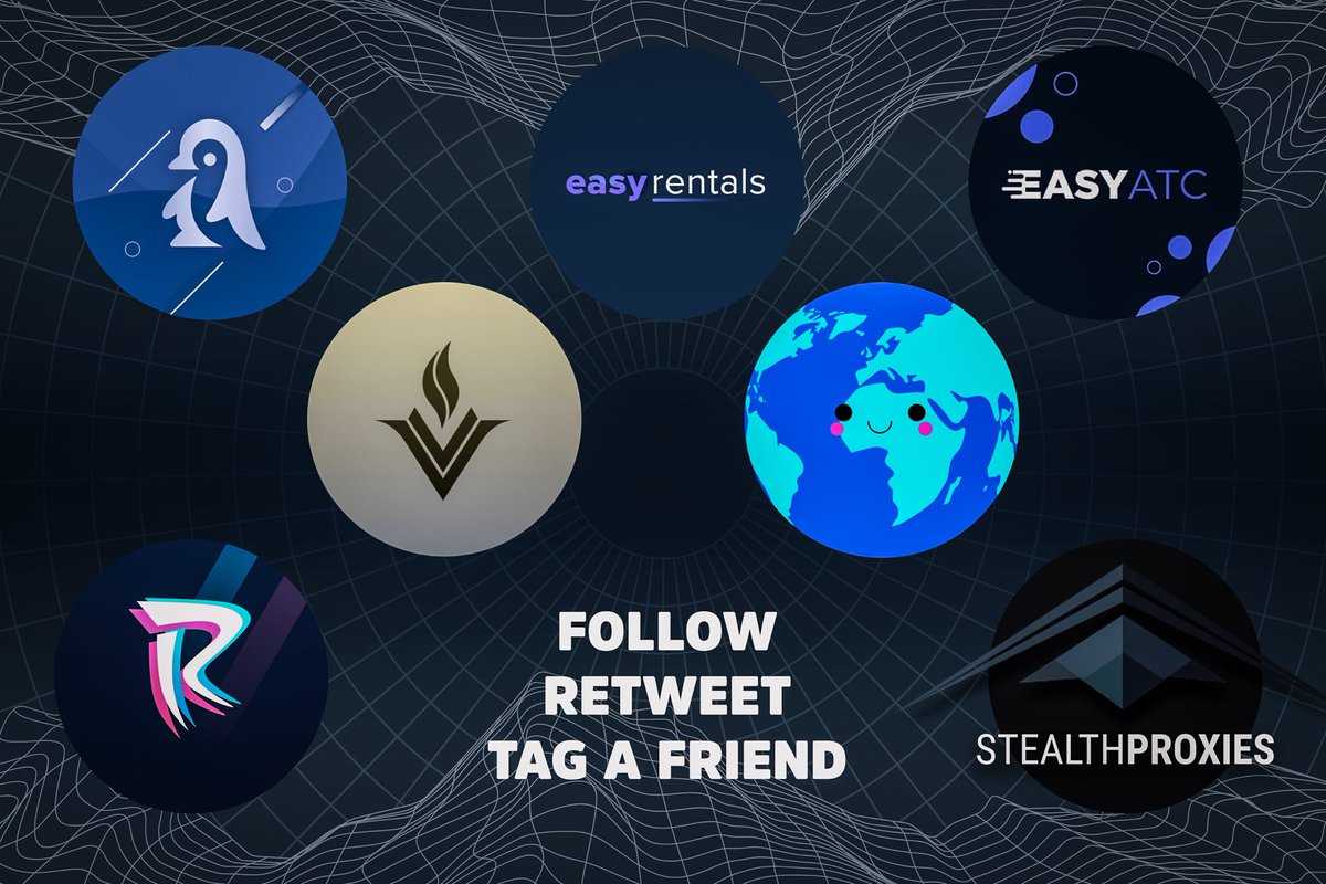 Stealth_Proxies's tweet image. 🔥HUGE GIVEAWAY🔥

@EasyATC - free month profile exp
@EasyrentalsIO - free bot rental
@RestockOnIce - 1 beta invite
@RestockResort - x5 week trials
@OptionsWorldLLC - 1 invite 
@Stealth_Proxies - 1 gb
@VestaAIO - beta invite

Follow•Like•Retweet•Tag a friend