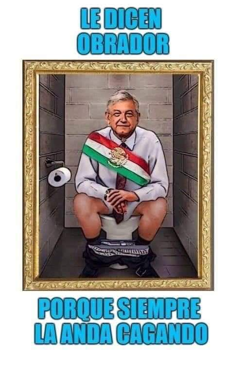 Nunvarov's tweet photo. @DonVocero "El cacas Obrador" ya esta grabado en la historia por siempre.☝😑 https://t.co/qgkabDVPcx
