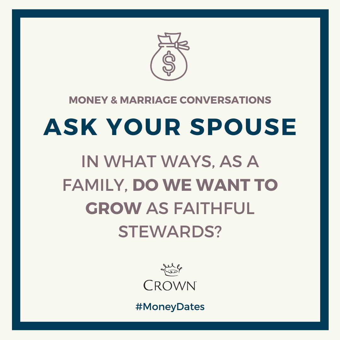 CrownUpdates's tweet image. Where are you and your spouse lacking as united faithful stewards of God's resources? There's your opportunity for growth! 🌱
If you're looking for ways to grow in this area, check out Crown's Money Dates online course. 👉.buff.ly/38XUKoF #moneydates #finance #prayer