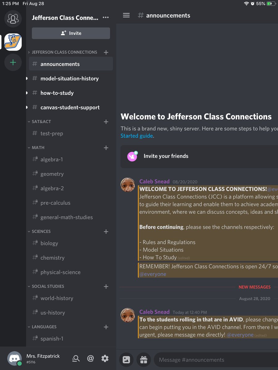 Excited about the Jefferson Class Connections platform being designed and organized by <a href="/JeffersonSAC1/">Jefferson Student Advisory Council</a> and <a href="/AVIDScholarsJHS/">JHS Avid Scholars</a> President <a href="/CalebSnead4/">Caleb Snead</a> to provide academic help for students. <a href="/JHSPTSA1/">JHS_PTSA_Tampa</a> @MrQuinnJHS <a href="/learning_fitz/">Mrs. Fitzpatrick (she/her)/ TEACHER</a>