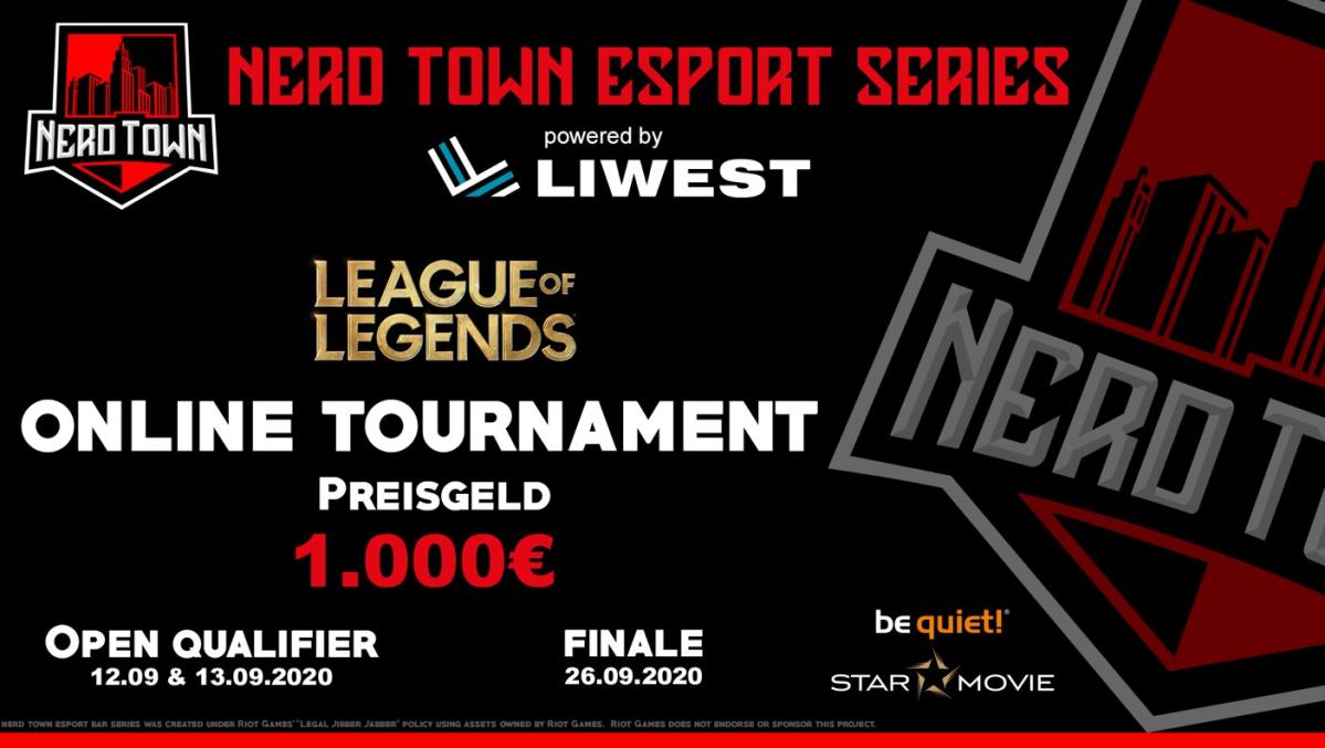 NerdTown_eSport's tweet photo. Wer sich noch nicht für unser League of Legends Turnier powered by #LIWEST angemeldet hat sollte dies aber ganz schnell tun wenn er sich die 1.000€ holen möchte!

1. Qualifier: https://t.co/fzCBMFsXMl
2. Qualifier: https://t.co/zgvhCR3dcd

#NTWIN 🏢❤️
@StarMovie @bequietofficial https://t.co/CVzGia55ZH