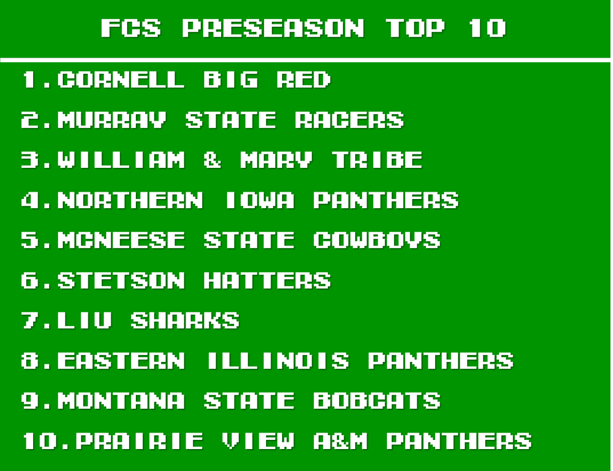 FCS Retro Bowl League tweet media