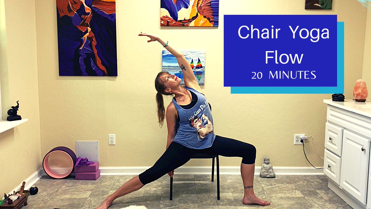KohnleM's tweet image. A new chair yoga flow is up on my YouTube channel! All you need is 20 minutes and a sturdy chair:). youtu.be/mQBU3sGKw00  #yogapractice #beginneryoga #chairworkout #chairyoga #senioryoga #yogaeverydamnday #yogisofinstagram #youtubechannel #ncyoga #monroenc #youcanyogatoo
