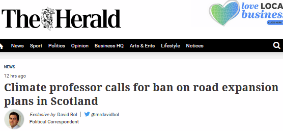 SpokesLothian's tweet photo. @markruskell @AlisonJohnstone #TrunkRoads
🙋♀️"Climate professor calls for ban on road expansion"
HERE->https://t.co/R6xDG1azNr
🤔But @scotgov already told to cut back or end #TrunkRoad expansion by their own expert cttees #InfrastructureCommission #CleanAirReview & @theCCCuk
🥴When will they listen & act?? https://t.co/8iT4mFFAAE