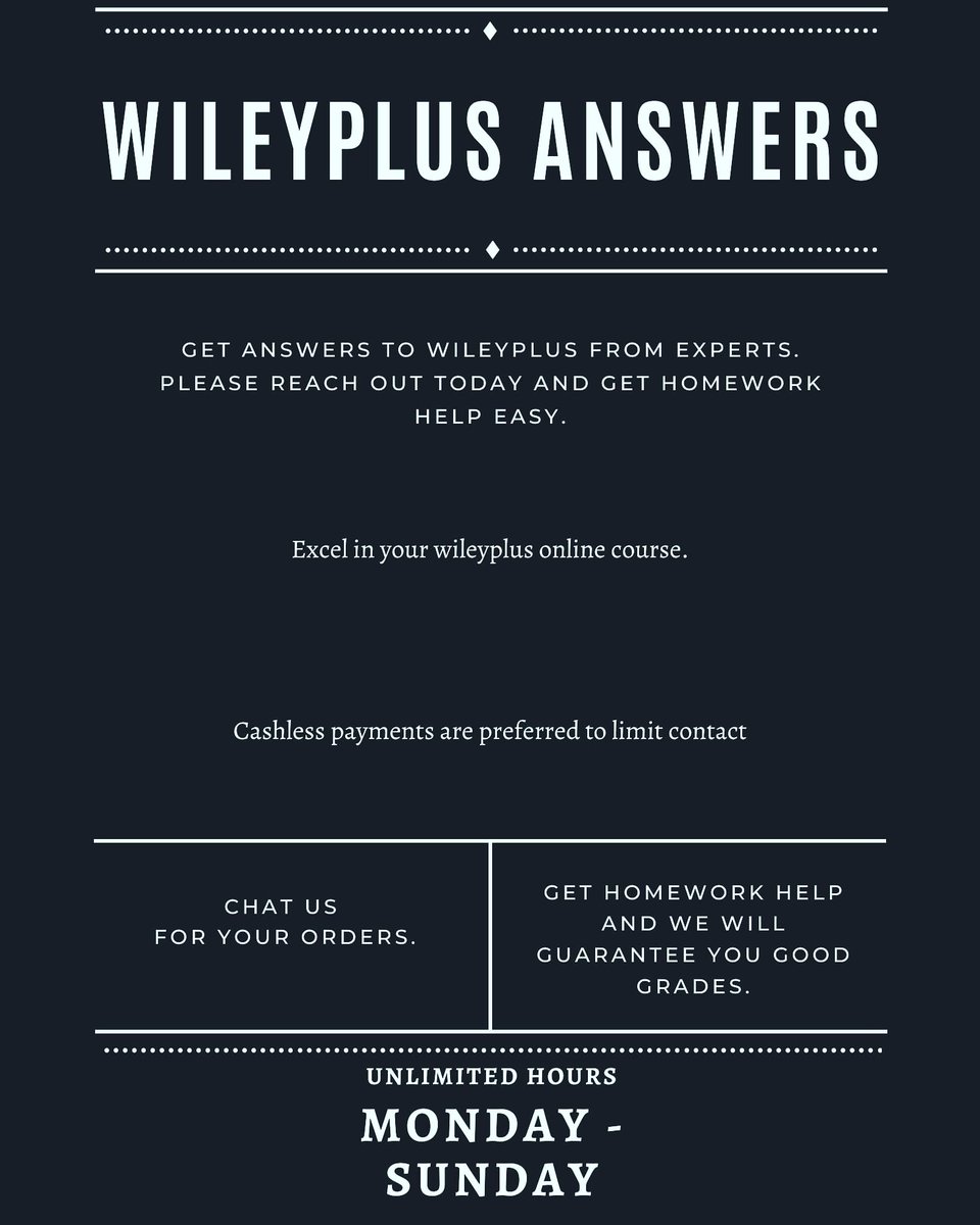 DoourHomework's tweet image. Correct Wileyplus answers at an affordable rate #wileyplus #wileyplusanswers @ doourhomework.com