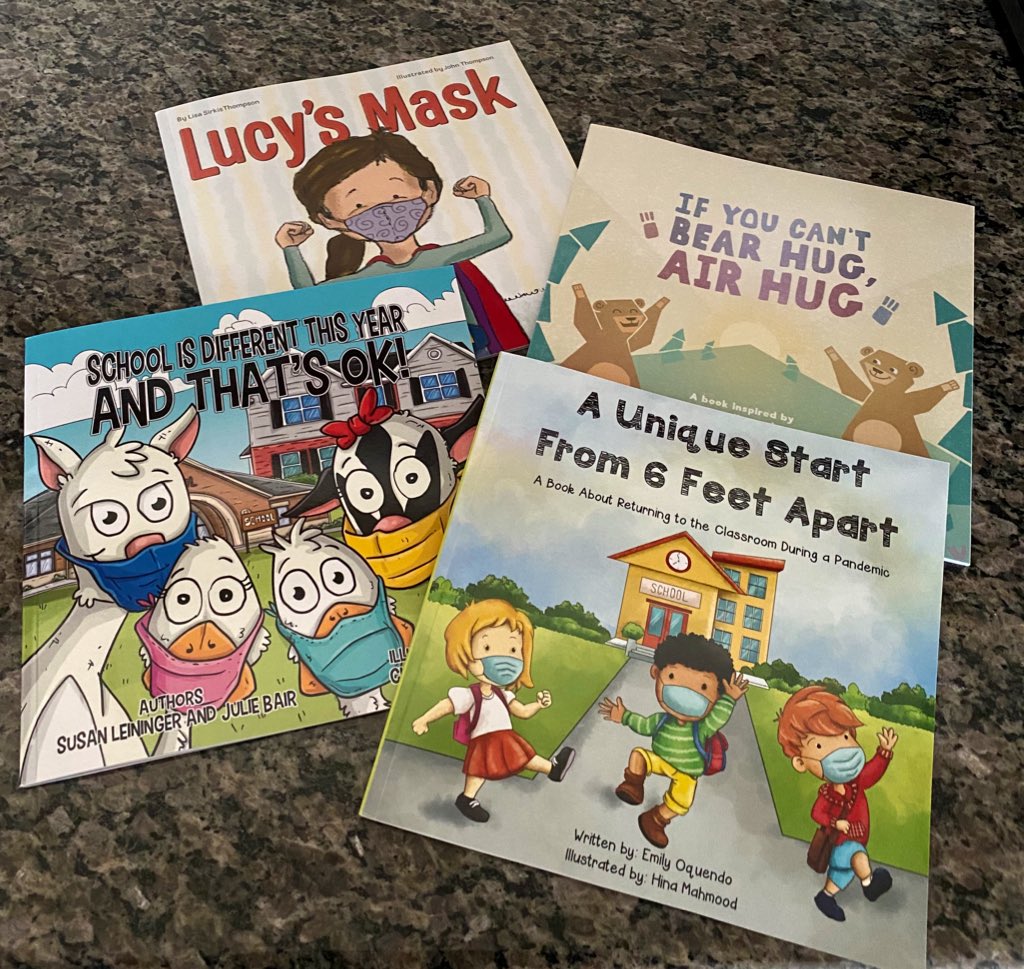 MsMeganMcCann's tweet photo. Can’t wait to share these books with my new class! @stjosephguelph @WellingtonCath #SocialDistancing #COVID19 #WearAMask https://t.co/5FNWeD5cqb