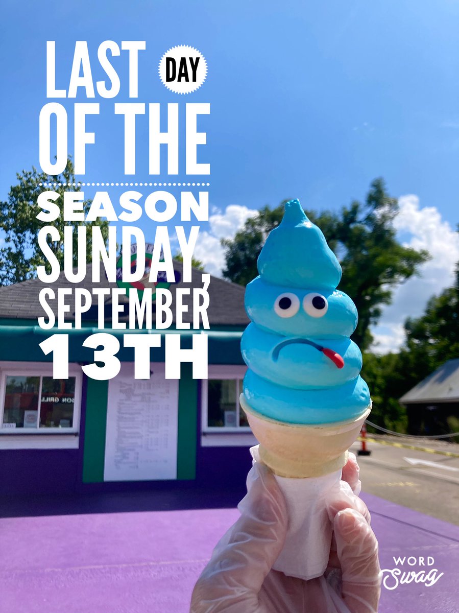 We starting to feel a little blue - and it’s not just because our flavor of the week is blue raspberry! But also because we’re down to only 2 weeks left before we close for the winter. Stop by today 2-9pm to get your cravings taken care of 💙