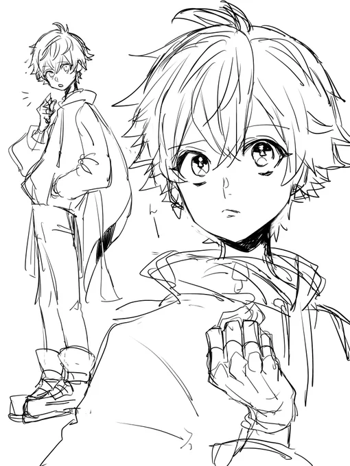オリキャラの下書き
髪色何色にしようかな…(*'`*) 