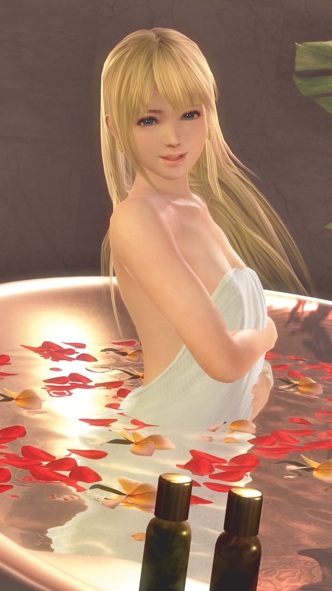 nu_nu_Marie's tweet photo. バスタオル姿🛁のマリーちゃん(*UωU。ღ🧡　#DOAXVV　#ブイブイ https://t.co/NsqRxMSjvB