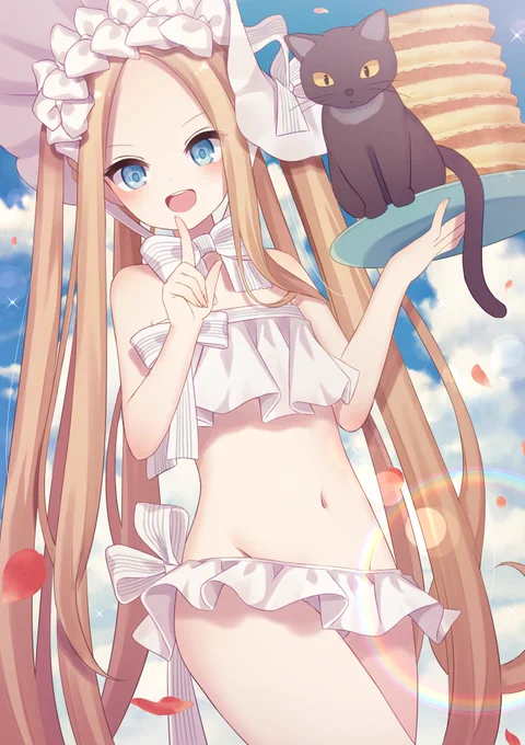 「黒猫のパンケーキできあがり??」 #FGO 