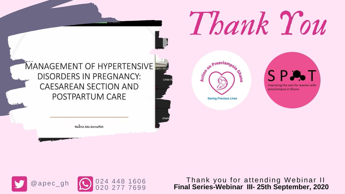 Thank you for participating in Webinar II...!
We look forward to hosting you for the final series on the topic: Management of HDP- Ethics &amp; Referral Pathway ! 
The video is also now available on Youtube. 
Please like, share &amp; subscribe ! youtu.be/G6xcQqxTmso via 
<a href="/YouTube/">YouTube</a>