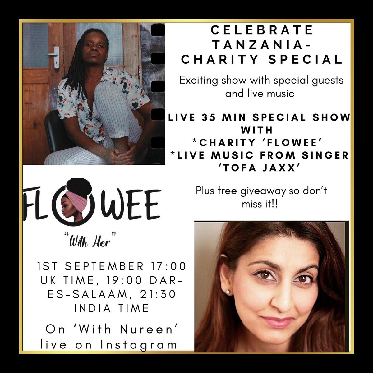 FloweePads's tweet photo. Singer Tofa jaxx, who will warm up the show making it exciting for all of us
There will always be some give away gifts so don’t plan to miss this amazing event 🥰🥰🥰.
With lots of love,
Flowee Team
#flowee
#tanzania🇹🇿
#visittanzania
#tanzaniaunforgettable
#menstrualawareness https://t.co/B2rIiZSdab