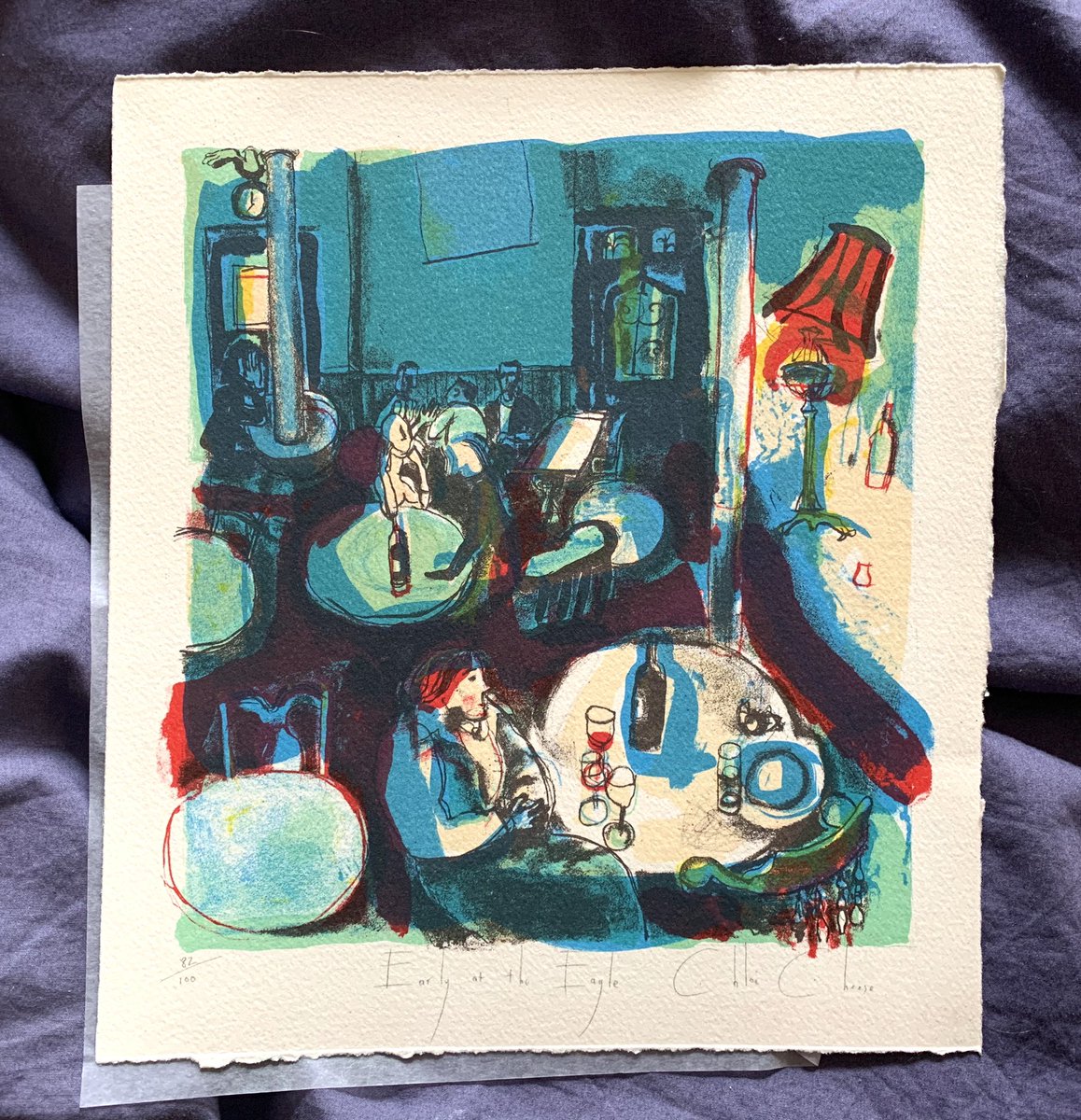 CVlattas's tweet photo. “Early at The Eagle”, watercolour on paper by Chloe Cheese .
.
(perfect name for painting a gastropub theme 😊😊)
.
#TheEagle #gastropub #FarringdonRoad #London #gastro #food #gastronomy #cookingforLove https://t.co/zDfYdbuvs4