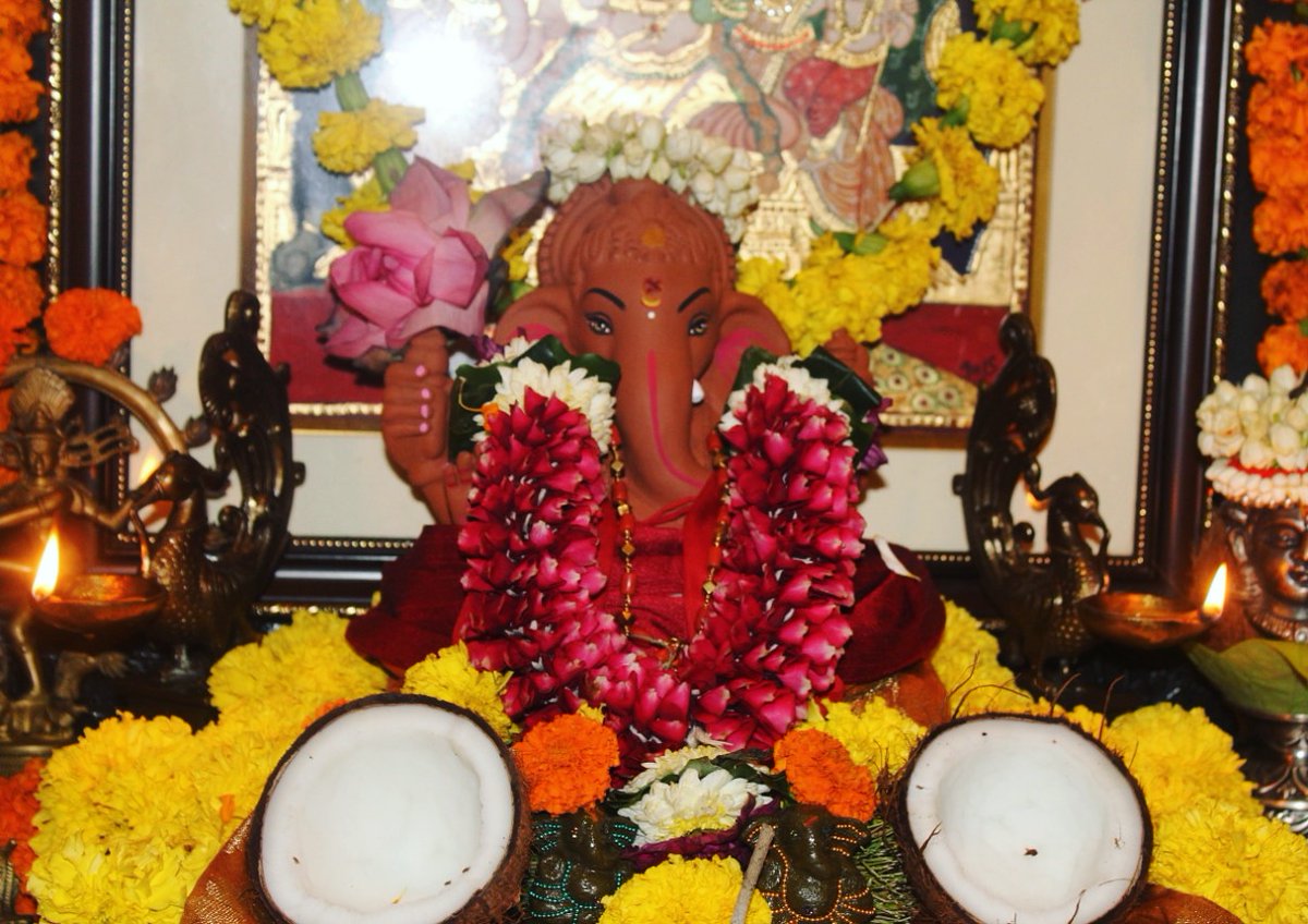 vivekoberoi's tweet photo. A big shout out to @Treeganesha for sending us the adorable and eco-friendly idol of ganesha made out of mother earth's soil which helps our nature to conserve and spread greenery by growing into a beautiful plant after visarjan.
Everyone stay safe and go green, breath clean! 💚 https://t.co/7jVMEIwleW