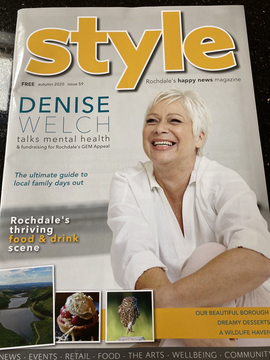 Lovely to be on the cover of a happy news magazine!! Thank you <a href="/RochdaleStyle/">Rochdale Style Magazine</a> <a href="/gemappeal/">GEM Appeal</a> ❤️❤️