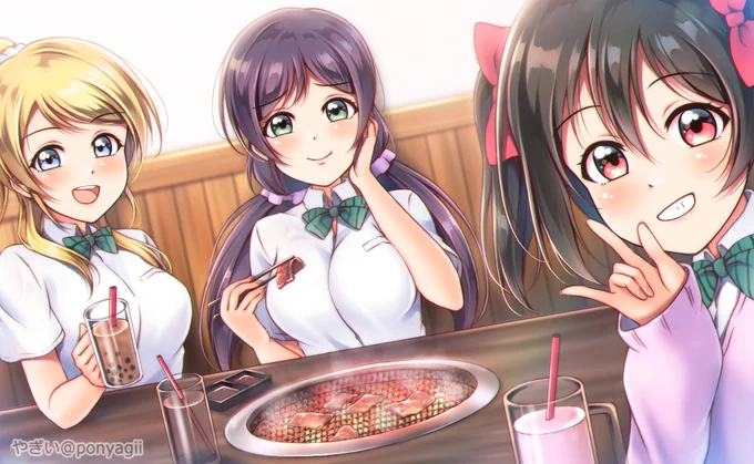 ラブライブ!を描くヤギ。
#誰か優しい人が拡散してくれてフォロワーさんが増えるらしい 