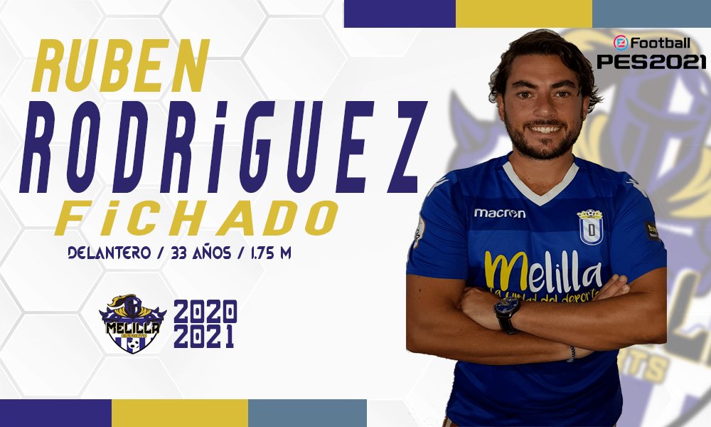 MelillaTitans's tweet photo. OFICIAL📝| Presentamos a @Rhinopantera, capitán junto a @luissolersoler del equipo de #PES2021 10v10.

🔹Destaca por su compromiso, ganas de competir y su definición de cara a puerta. 

¡Bienvenido y estamos seguros que esto traerá muchas alegrías a la ciudad!💙

#BienvenidoRuben https://t.co/toEJ6Ya8Am