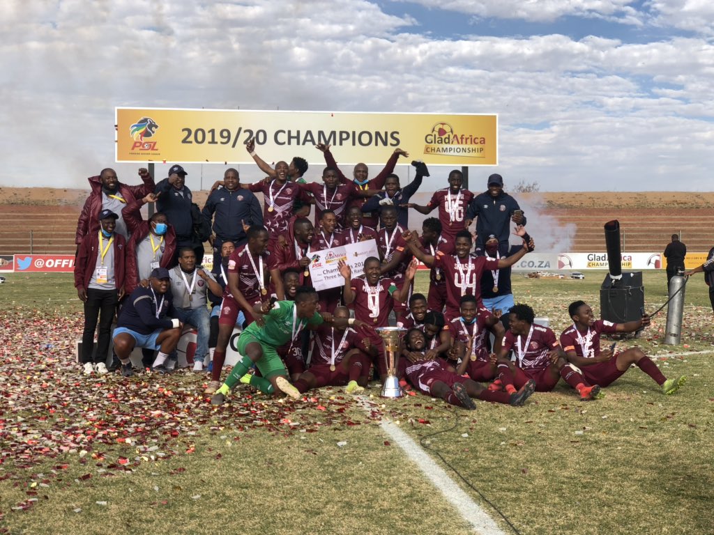 OfficialPSL's tweet image. The 2019/20 Season #GladAfricaChampionship champions

Congratulations @Moroka_Swallows 

#GladAfricaChampionship