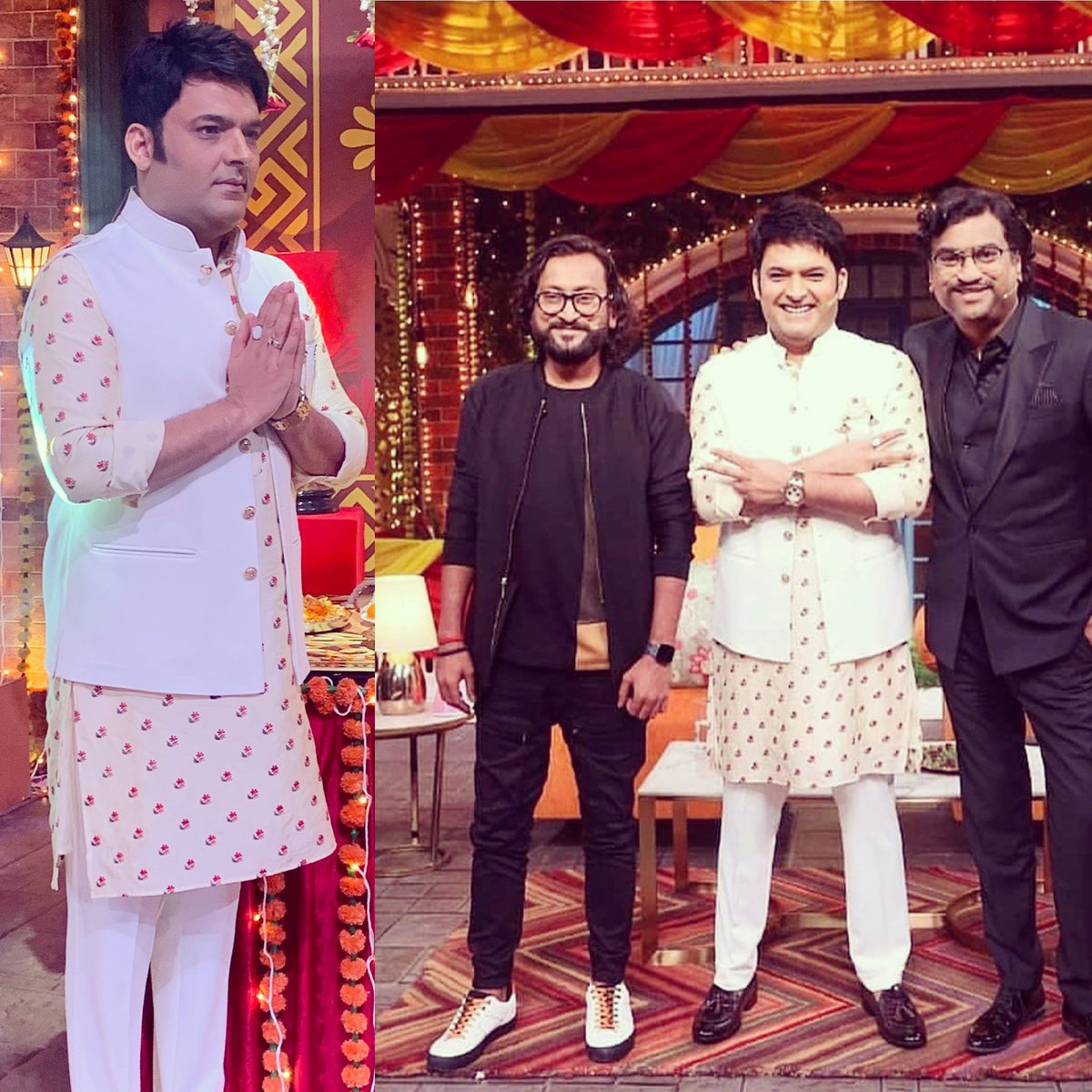 punitsinghstyle's tweet photo. #thekapilsharmashow #indowestern #desigbedbyme #punitsingh #madetomeasure #madetoorder #embroideredkurta #bandijacket #lookoftheday #supercharming #kingofcomedy @kapilsharma #slayingin @official_punit_singh #fashiondesigner #supertalented @ajayatulofficial @atul.ajayatul #mastero https://t.co/NolbiNWAaP