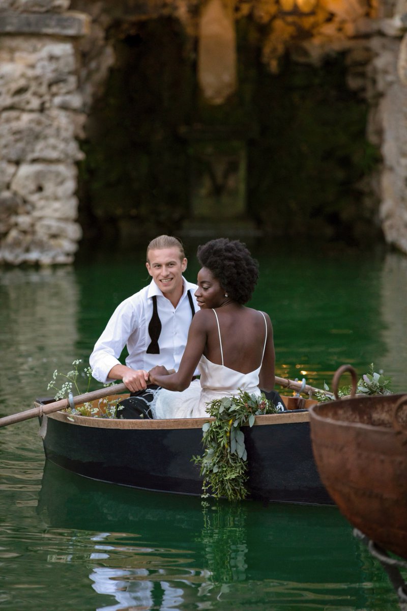 Row, row, row the boat! What an entrance right...?
Styled &amp; Coordinated <a href="/officiallafete/">La Fete</a>
Imagery <a href="/filmatography/">Filmatography</a>
Venue @euridge_events
Models @jadeigilima &amp; @maxgeorgewhite
Flowers <a href="/zita_elze/">ZITA ELZE</a>
Hair &amp; MUA @nataliemortonmua_
Bridal gown <a href="/halfpennylondon/">Kate Halfpenny</a>
Groom outfit @shopoliverbrown
