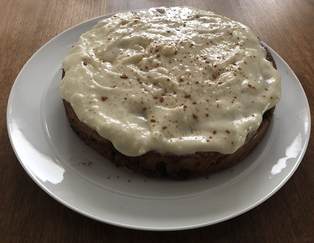 When the cinnamon roll batter for my daughter’s 7th birthday breakfast was too wet to roll out I went for cinnamon roll cake! Celebrate   https://www.thespruceeats.com/no-yeast-cinnamon-rolls-recipe-4843397