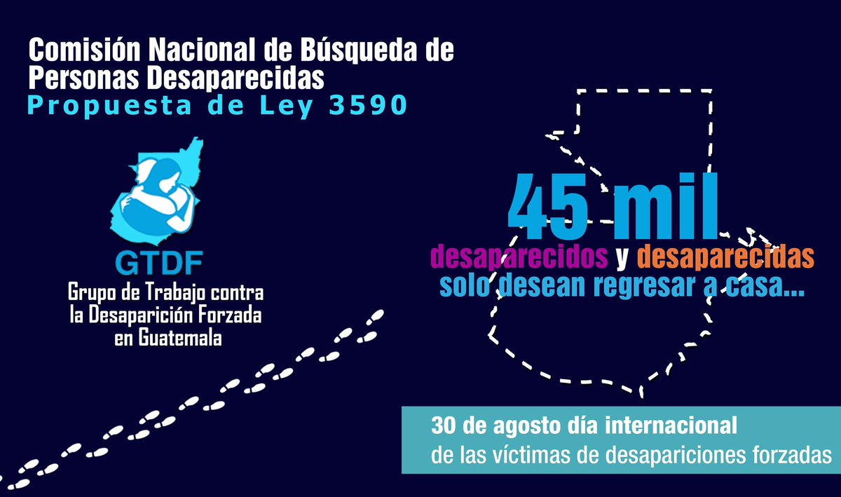 Ley3590GTDF's tweet photo. En el Día Internacional de las Víctimas de las Desapariciones Forzadas nos solidarizamos con las miles de familias en el mundo que han vivido y viven con este dolor. #HastaEncontrarte https://t.co/vYF6cREpVu https://t.co/q4VYzOrLTG