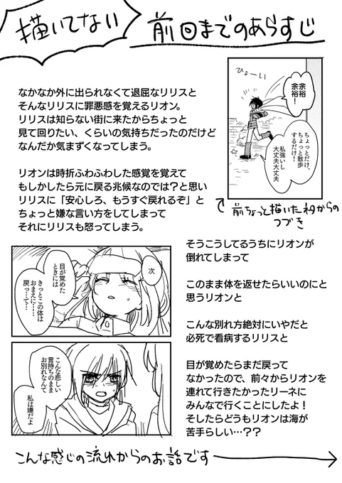 リオンリリスの入れ替わり漫画暫定最終回1/2(描きたいとこだけ描いた雰囲気漫画です) 