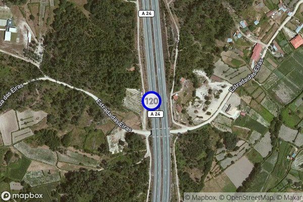 VISEU | Próximo de: A24, Autoestrada do Interior Norte, Castro Daire [marcado no Mapa da app RADARES de Portugal]
