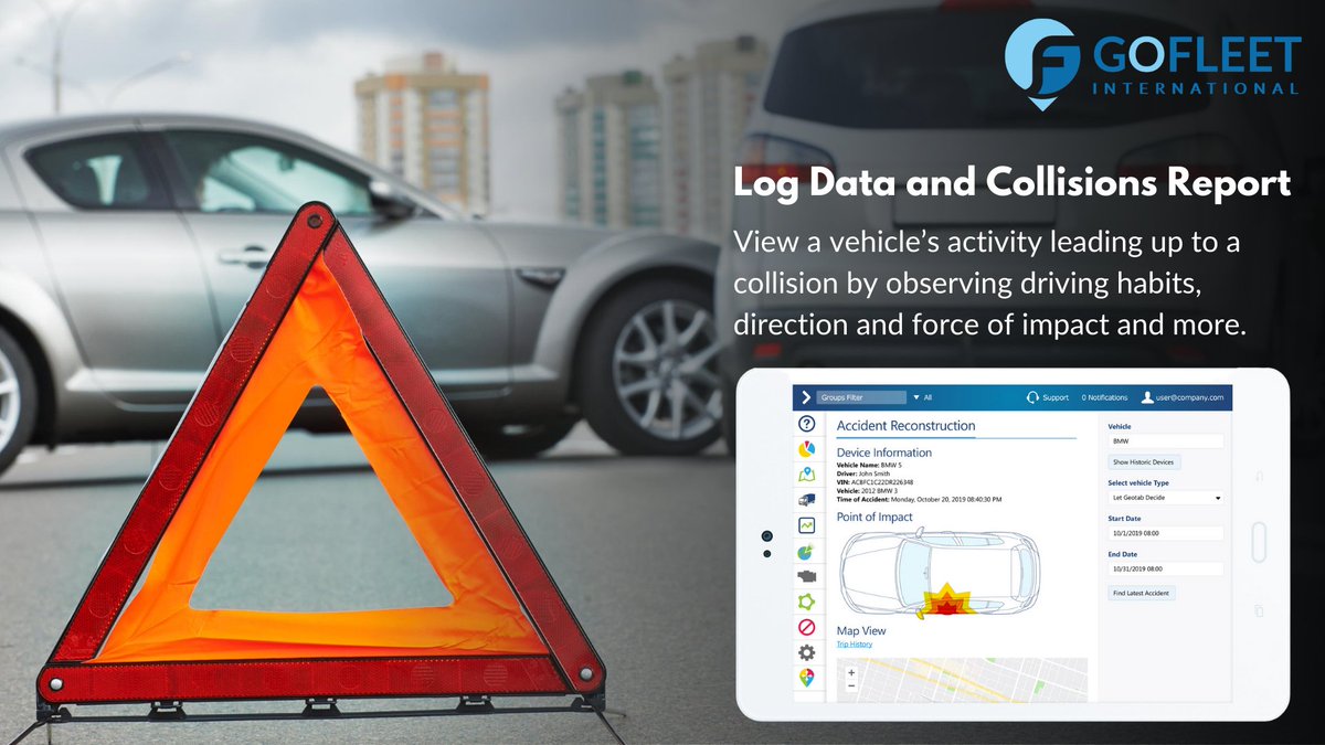 GofleetI's tweet image. Log Data and Collisions Report: Capture robust information from each vehicle in your fleet in one central location with GFI Solutions. To learn more, visit wwww.gofleetinternational.com and speak to our consultants today. #WeAreGFI #GofleetInternational #FleetManagement