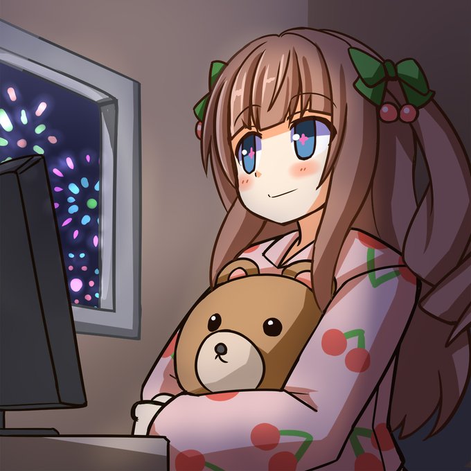 ??
#あつまれ_しま島花火大会 
#ちぇり絵 