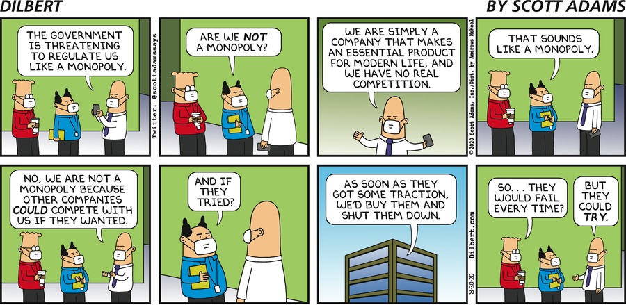 DilbertPics's tweet photo. Dilbert comic for Aug 30th, 2020 https://t.co/J25R4ZPer4 https://t.co/szdrrNhZwY