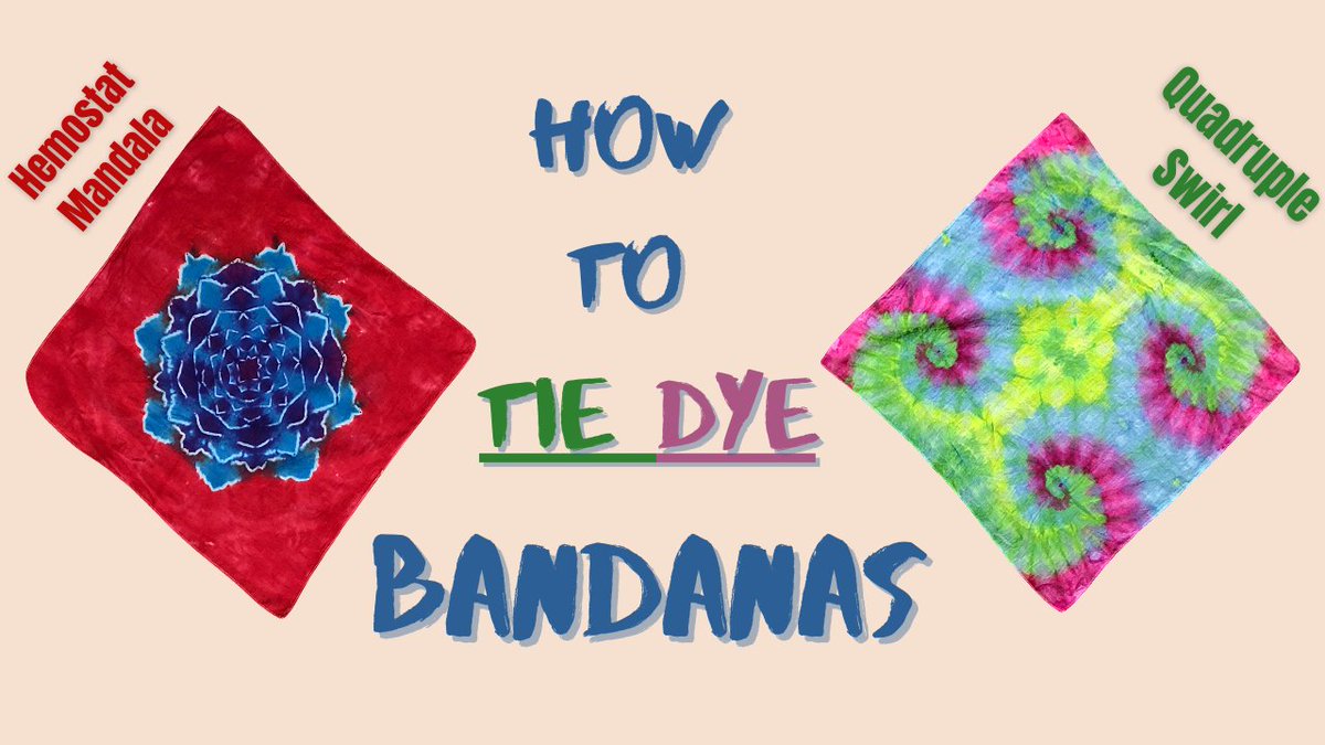 RiahsTieDye's tweet photo. How to Tie Dye Bandanas | 2 Different Designs Included! https://t.co/GdWV6W5YgU via @YouTube
#tiedye #riahstiedye #DIY #facemasks #diyfacemasks #YouTube #youtubechannel #YouTuber @Content_Art_RT @ArtistRTweeters #tiedyemandala #tiedyepatterns #sundayvibes #SundayFunday https://t.co/0FkwuHK1rh