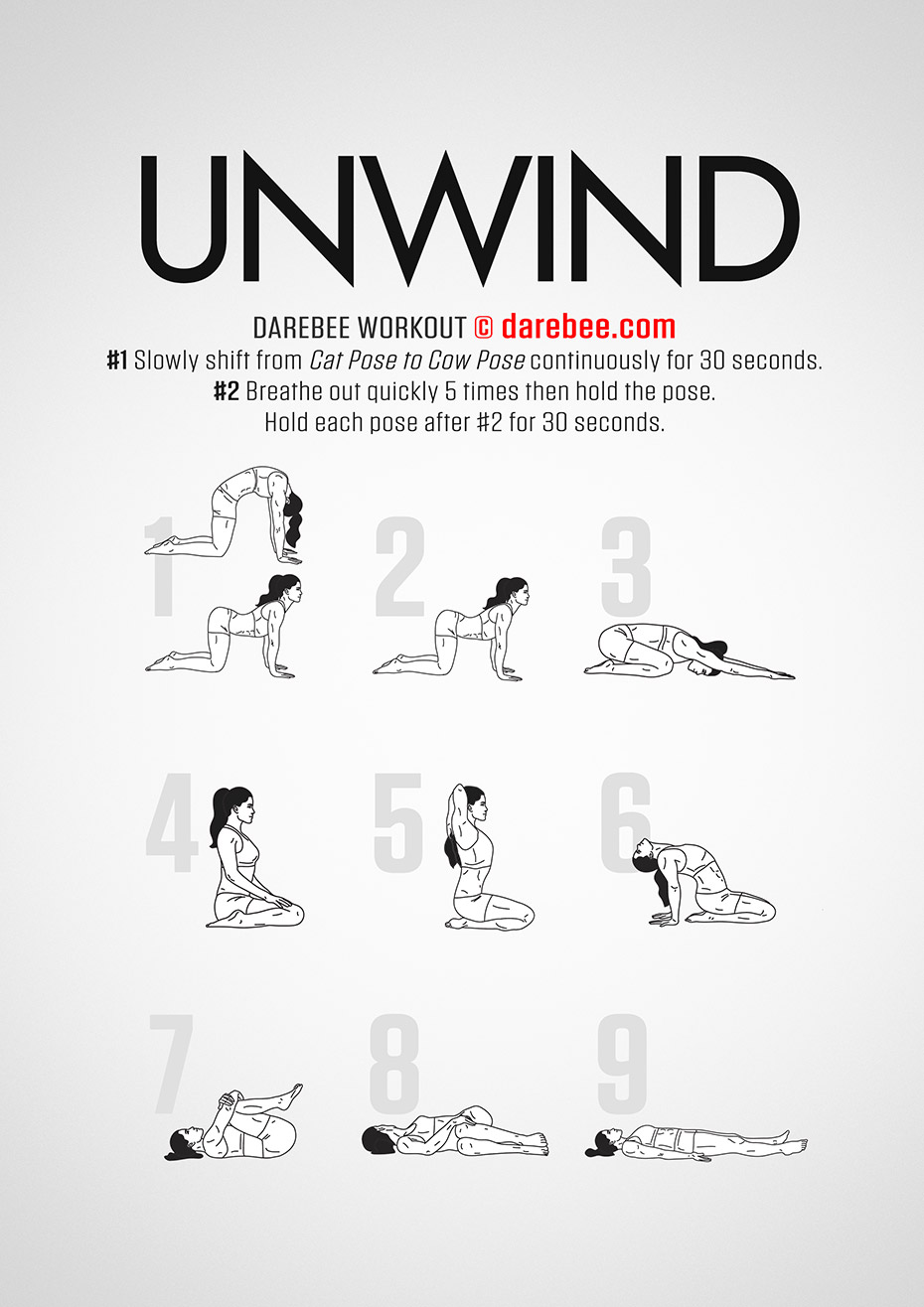DAREBEE on X: New Workout Alert Unwind Yoga Workout by #DAREBEE PDF  Download   / X