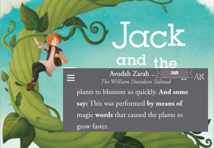 Magic beans?Avodah Zarah Talmud Thread