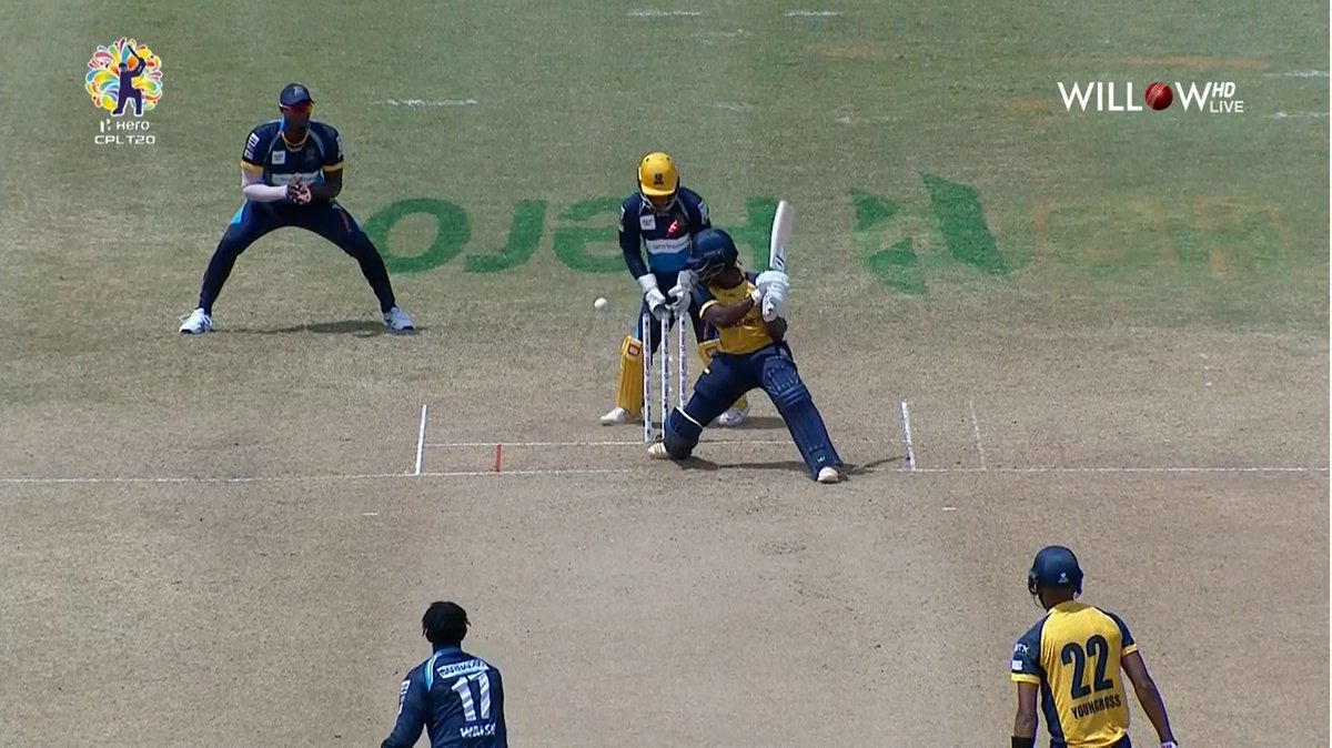 willowtv's tweet photo. Hayden Walsh to Boucher, OUT!! Bowled for 18

#CPL20 @BIMTridents @Zouksonfire #SLZvBT #CricketPlayedLouder @CPL
https://t.co/t12Ka7ZSJy https://t.co/qHkiT78pIQ