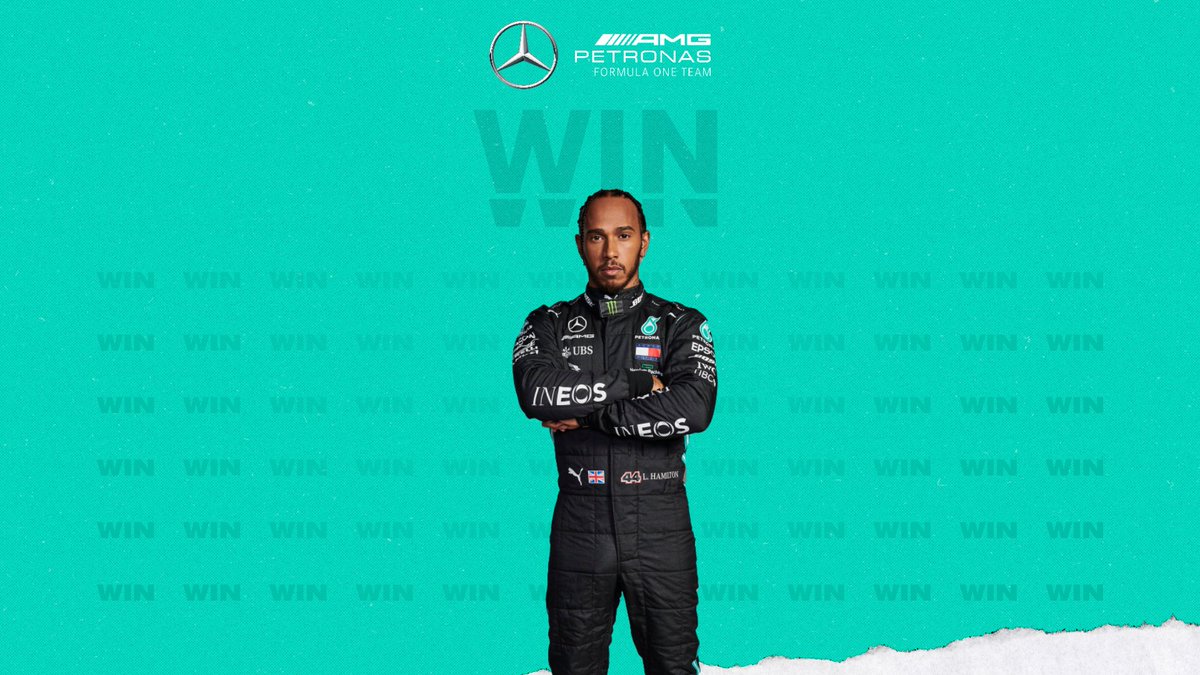 MercedesAMGF1's tweet photo. WHAT A DRIVE! 👊 @LewisHamilton WINS the Belgian GP! https://t.co/2PggsA9S21
