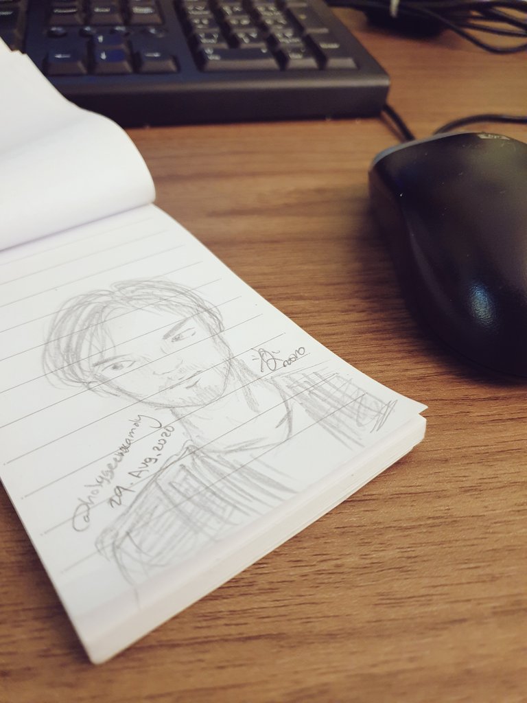 Stole 5 mins off work to draw n wish the amazing Jay Ryan a happy happy birthday    