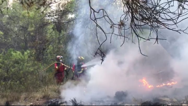 UMEgob's tweet photo. 🔥 #IFMula Durante la mañana los compañeros del #BIEM3 han llevado a cabo las siguientes misiones a cola del incendio🔥:
🔸Ataque directo con tendido de mangueras
🔸Tareas de liquidación
🔸Perimetraje con herramienta manual. https://t.co/7oWdwSexqk