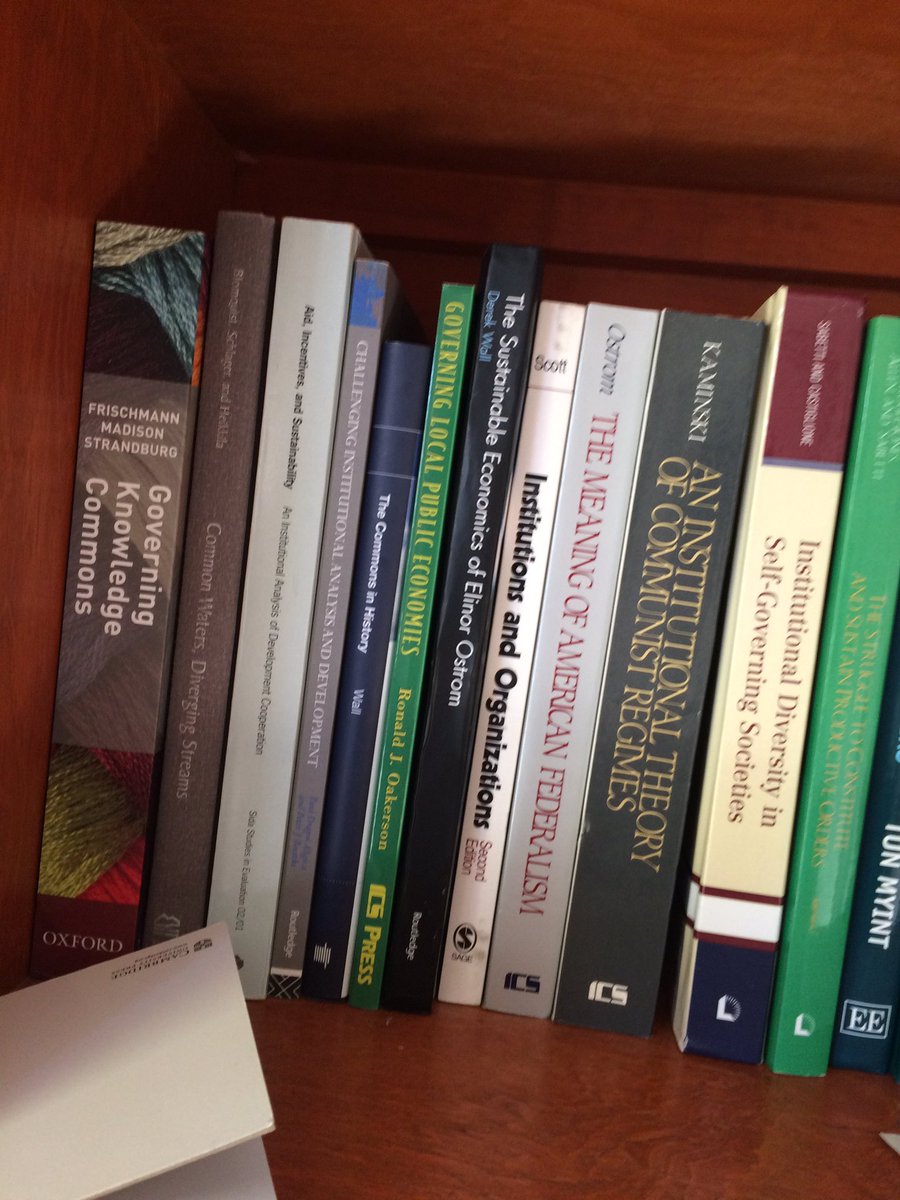 These are just a few Thematic Books I have used to inspire my scholarly research and writing. You will notice an abundance of Ostrom (Lin and Vincent) thematic books. The Ostroms have inspired my thinking since my early days as a graduate student and continue to do so nowadays.