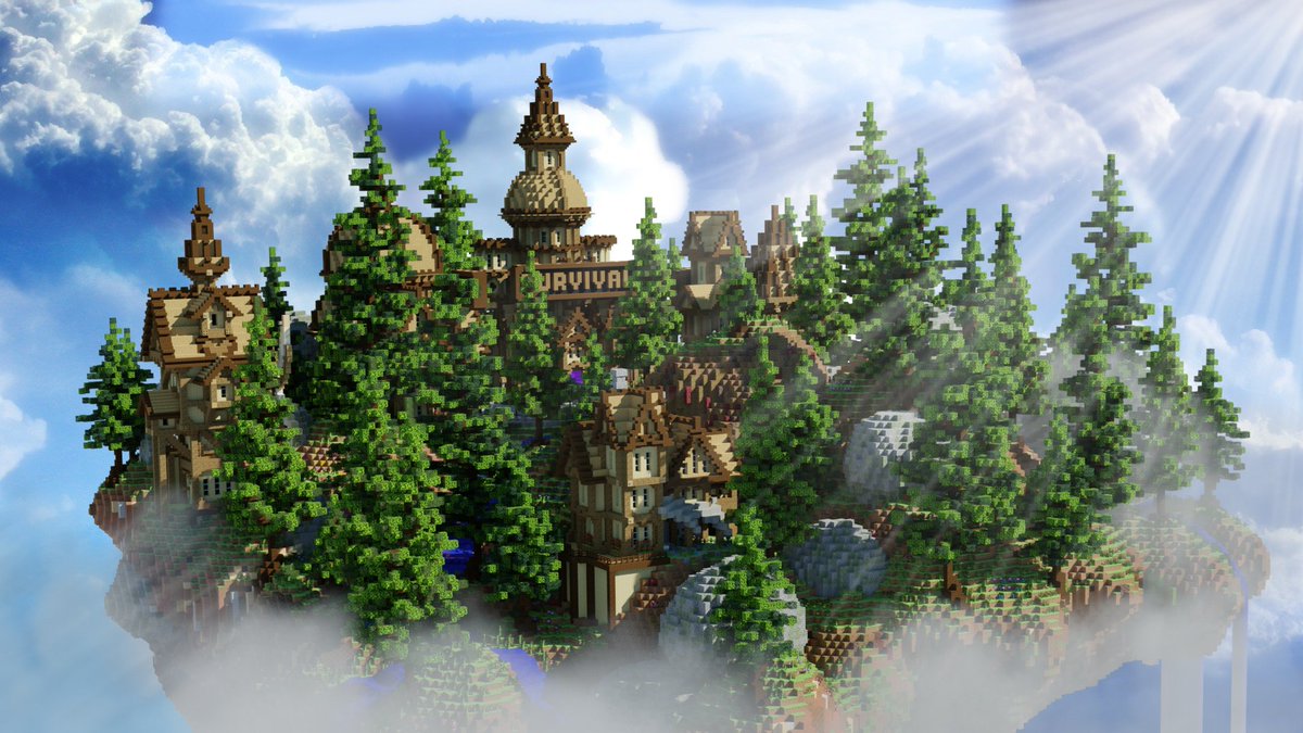 Ekenz423's tweet image. My render of a spawn built by @SnapdragonBuild on @BuildersRefuge