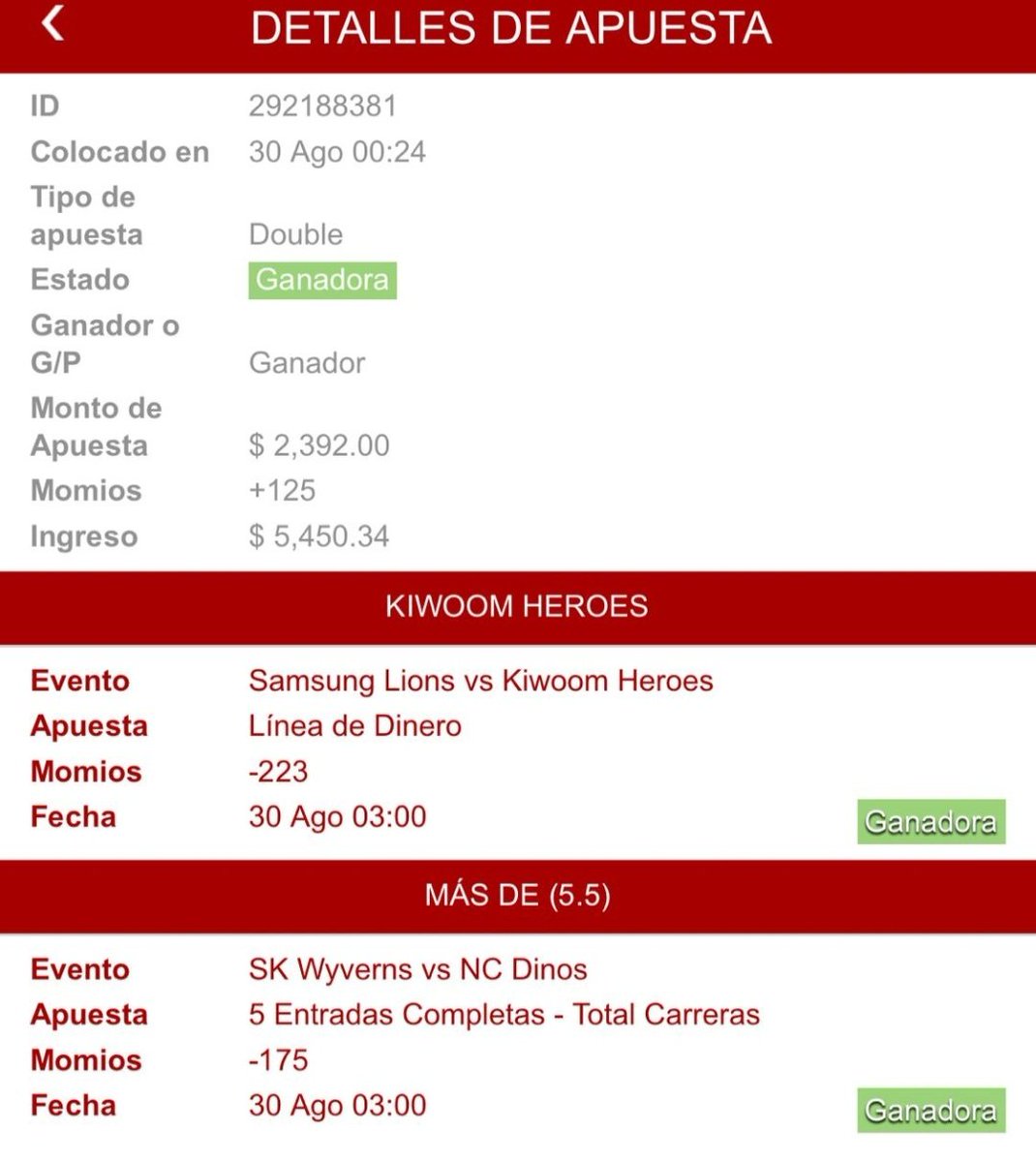 sdiazz's tweet photo. Dinero al dormir 😴😴

Seguimos on fire 🔥 para el #GrupoParlays 💸

Aún estás a tiempo de ganar 🎊

Manda DM para unirte 🏆😎 https://t.co/Fbxus5Jqq0