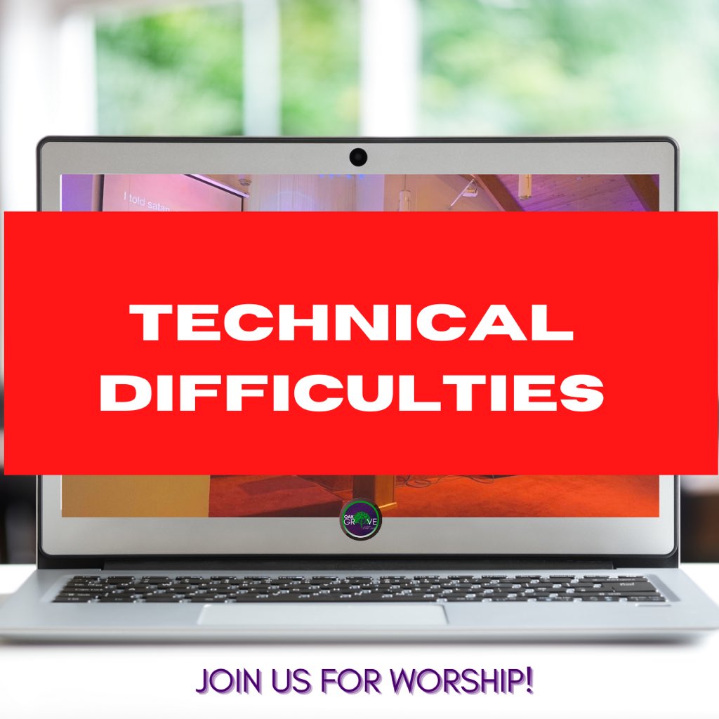 OGBC_Sterling's tweet photo. Thank you for tuning in to worship this morning! 

Currently we are not able to premiere our service due to technical difficulties! 

Please refer to our YouTube channel for previous worship experiences! https://t.co/b41fkUkHFt